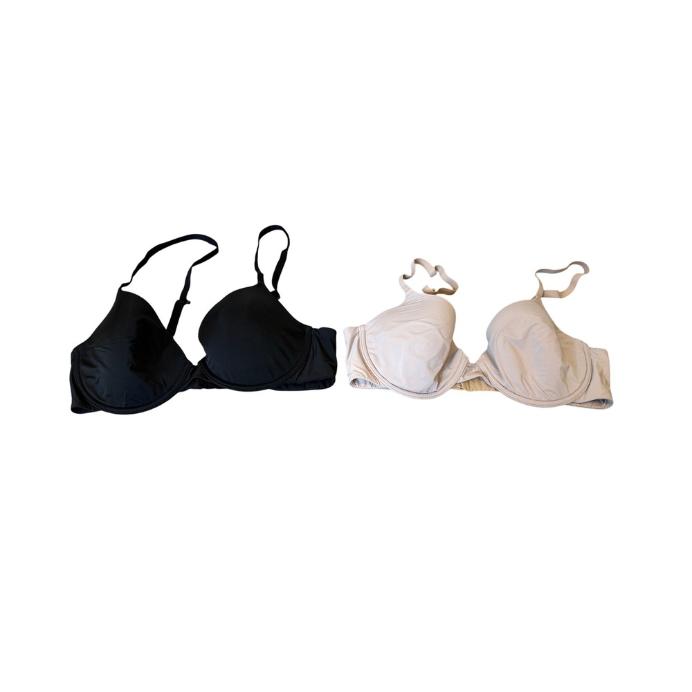 Natori Underwire Bra Set 2 Pack Black Beige 34C 711229